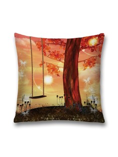 Наволочка JoyArty декоративная "Сказочные качели" на молнии, 45x45 см