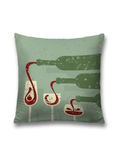 Наволочка JoyArty декоративная "Всплеск вина" на молнии, 45x45 см