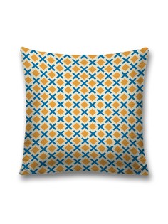 Наволочка JoyArty декоративная "Швы ромбами" на молнии, 45x45 см