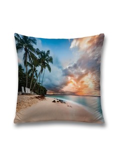 Наволочка JoyArty декоративная "Морские мысли" на молнии, 45x45 см