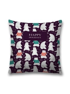 Наволочка JoyArty декоративная "Медведи танцуют" на молнии, 45x45 см