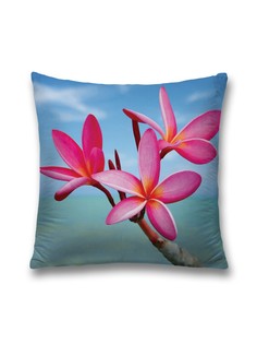 Наволочка JoyArty декоративная "Цветы на берегу" на молнии, 45x45 см