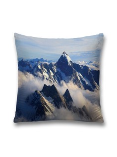 Наволочка JoyArty декоративная "Горная насыщенная туманность" на молнии, 45x45 см