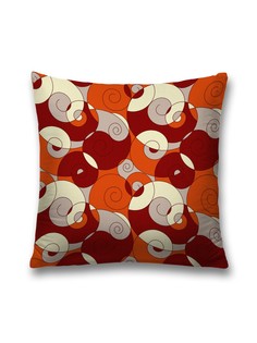 Наволочка JoyArty декоративная "Спиральные волны красок" на молнии, 45x45 см