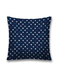 Наволочка JoyArty декоративная "Разнообразный горошек" на молнии, 45x45 см