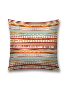 Наволочка JoyArty декоративная "Линии событий" на молнии, 45x45 см