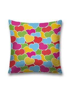 Наволочка JoyArty декоративная "Любовная вечность" на молнии, 45x45 см