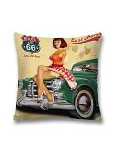 Наволочка JoyArty декоративная "Последний шанс" на молнии, 45x45 см