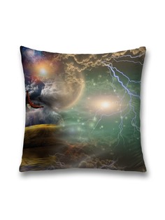 Наволочка JoyArty декоративная "Непредсказуемая погода" на молнии, 45x45 см