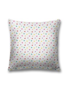 Наволочка JoyArty декоративная "Лебеди вдали" на молнии, 45x45 см