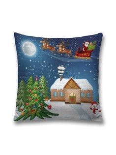 Наволочка JoyArty декоративная "Санта с подарками" на молнии, 45x45 см