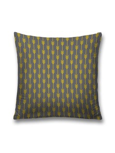 Наволочка JoyArty декоративная "Вертикальные стрелы" на молнии, 45x45 см