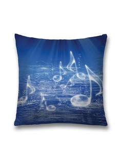 Наволочка JoyArty декоративная "Музыкальные пузыри" на молнии, 45x45 см