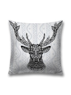 Наволочка JoyArty декоративная "Олень с узорами" на молнии, 45x45 см