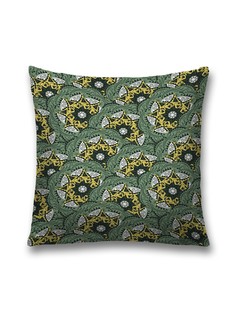 Наволочка JoyArty декоративная "Орнаментальное цветение" на молнии, 45x45 см