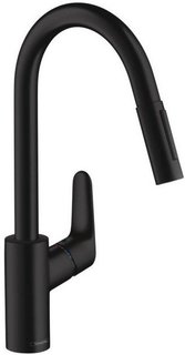 Смеситель для кухни с вытяжным душем Hansgrohe Focus 240 матовый черный 31815670