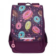 Школьный ранец Grizzly для девочки, фиолетовый
