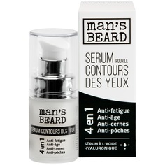 Антивозрастная сыворотка для век от мешков и темных кругов с Cafeisilane MANS BEARD 15 мл