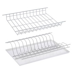 Комплект посудосушителей для шкафа, с поддоном, хром, 36,5x25,6x9 см Вселенная Порядка