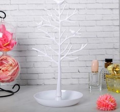 Подставка для украшений "Птицы на дереве", белый, 15,5 х 15,5 х 32 см Вселенная Порядка