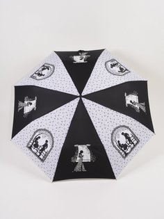 Зонт женский ZEST 23846-408 черный/белый