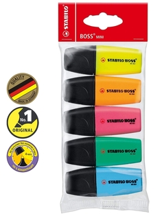 Набор текстовыделителей STABILO BOSS MINI, 5шт