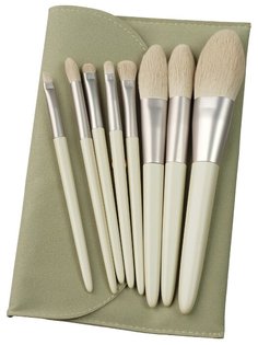 Набор кистей для макияжа 8 шт ZOREYA, ZZ801 Оливковый