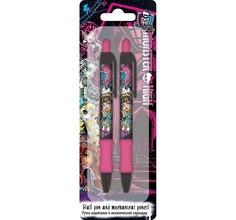 Набор канцелярский Monster High ручка шар.автомат.+карандаш ч/г
