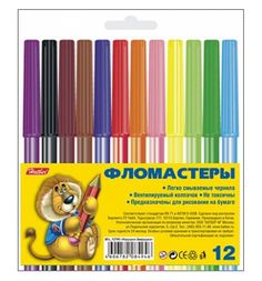 Набор фломастеров Hatber Игрушки-зверушки