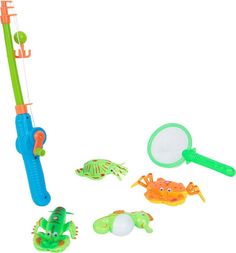 Игрушка для ванны Игруша Рыбалка зеленый/голубой