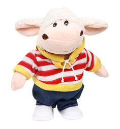 Интерактивная мягкая игрушка Игруша Барашек 20 см бежевый