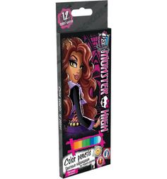 Набор цветных карандашей Monster High 12 шт