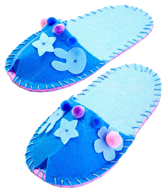 Поделка BRADEX ШЬЕМ ТАПОЧКИ Цветок (голубой)