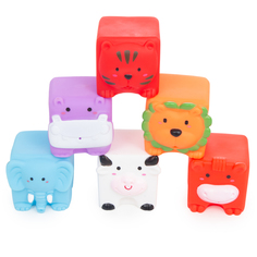 Игровой набор для ванной Игруша Друзья красный/фиолетовый/голубой