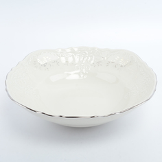 Салатник Bernadotte Платиновый узор Be-Ivory 23 см