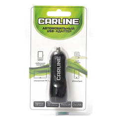 Автомобильное зарядное устройство CARLINE на 2хUSB 12/24В/черный Carline®