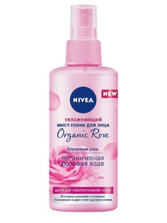 Мист-тоник для лица Nivea Organic rose Бережный уход 150мл