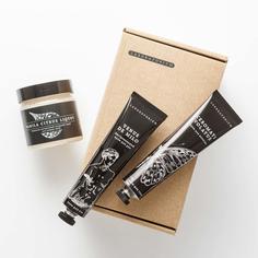 Набор Laboratorium для ухода в ванной и после, скраб, два крема для тела и рук, 730 г