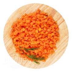 Морковь отварная резаная кубики +-500 г No Brand