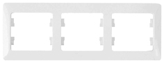 Рамка 3-м гориз. SE Glossa GSL000103, белый Schneider Electric