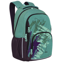 Рюкзак детский GRIZZLY /2 бирюзовый - фиолетовый RD-243-1