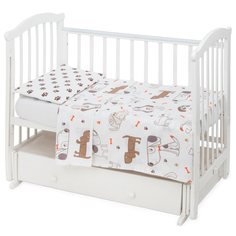 Комплект постельного белья Leader Kids Собачки, какао