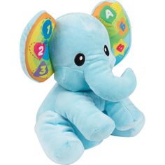 Интерактивная мягкая игрушка Winfun Слон голубой