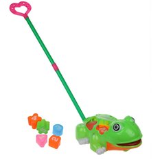 Каталка Наша Игрушка Лягушка, 25х15.5х11 см, зеленый