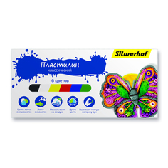 Пластилин мягкий Silwerhof Бабочки 956147-06