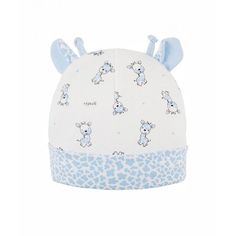 Шапка детская Чудо-кроха голубой, белый р.38-40