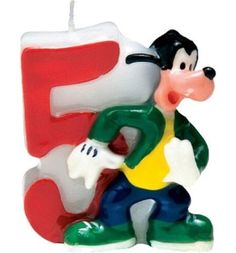 Объемная свечка Procos Микки 5 лет