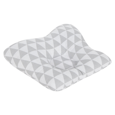 Подушка анатомическая Зайка Моя Ромбы 30 х 26 х 5.5 вверху 3.5 внизу, серый