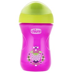 Поильник Chicco Easy cup носик ободок, с 12 месяцев, розовый, 266 мл