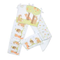 Бортик в кроватку L`abeille Михи лисы, мультиколор Labeille